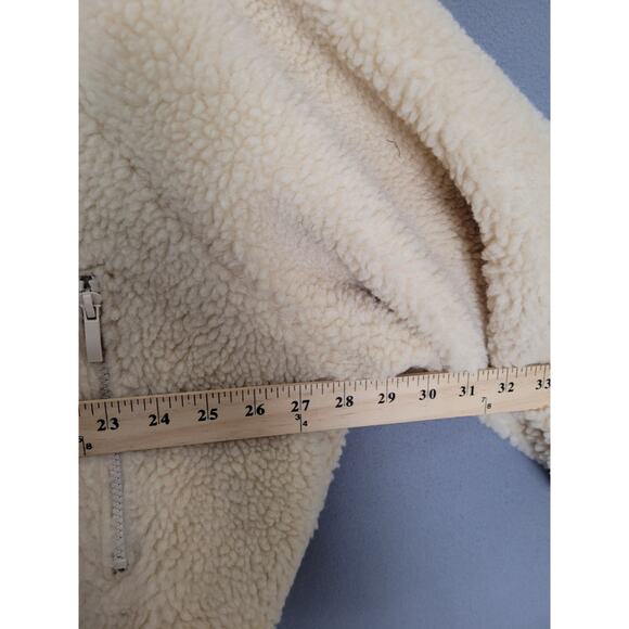 The Drop Women's Lee Sherpa Bomber Jacket Sandstorm Size 2X - Picture 8 of 9